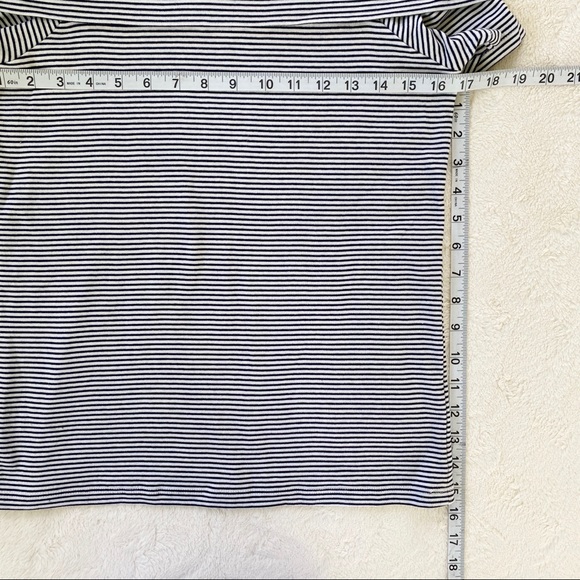 J crew factory stripe off shoulder shirt J2232 - Picture 8 of 10